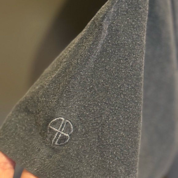 Anine Bing Charcoal Tee with Logo - Picture 8 of 11